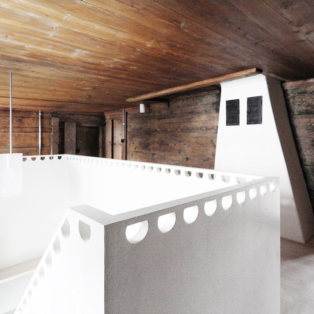 Brüstung mit Ornament Kulturobjekt Bauernhaus Gaiserau Gais