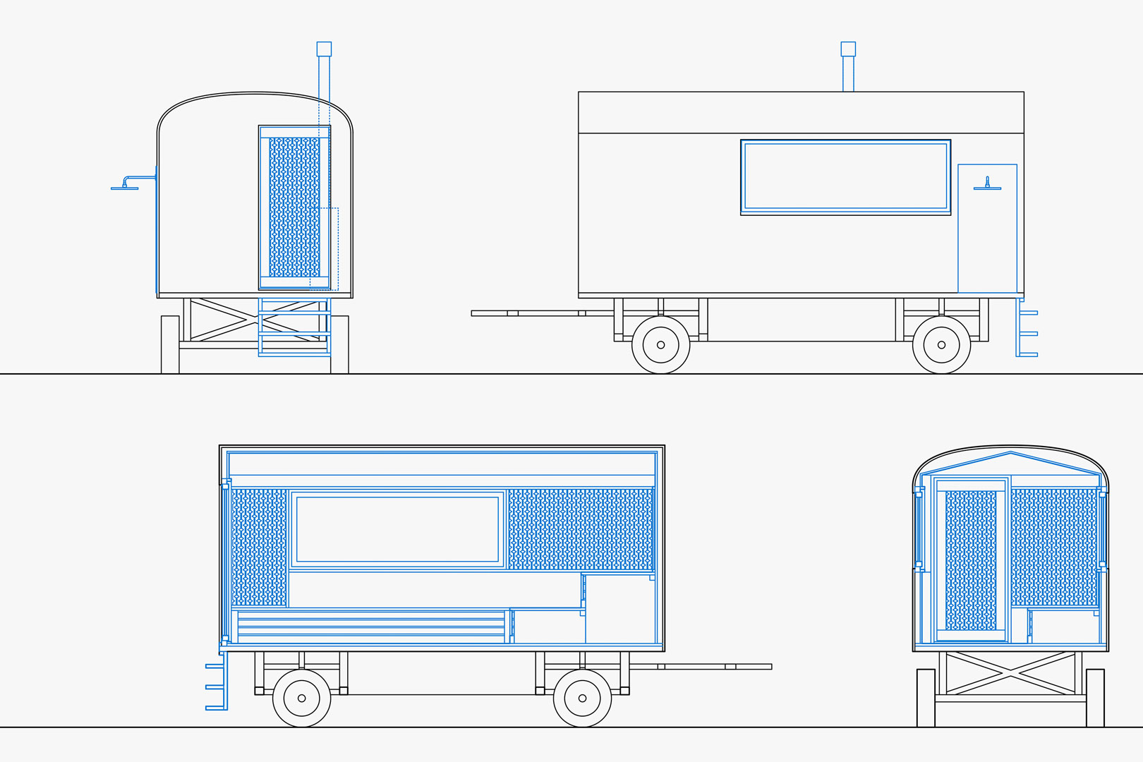 Pläne Sauna Bauwagen