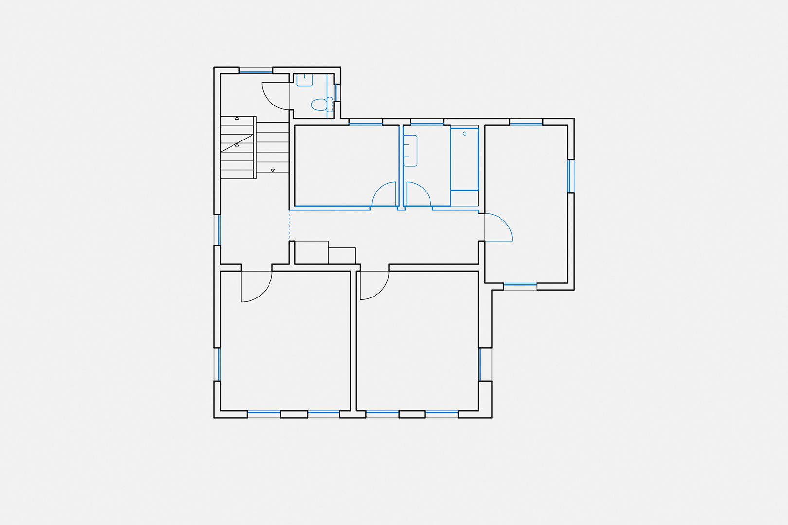 Obergeschoss Wohnhaus Leuchen Walzenhausen